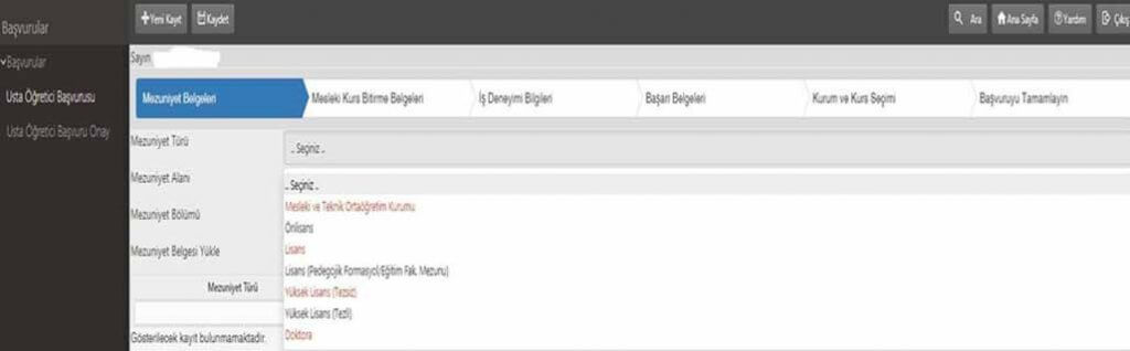 E-Yaygın Usta Öğretici Başvurusu Nasıl Yapılır?