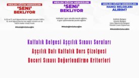 Kalfalık Belgesi Aşçılık Sınavı Soruları